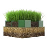 Газонная решётка. Экопарковка. Green Parking.  400x600x75