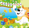  Детский коврик MamboBaby "Фруктовый парк" 200*180*0.5 см